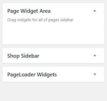 page widget