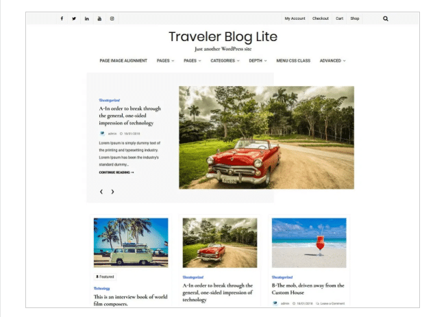 Travel Blog Lite