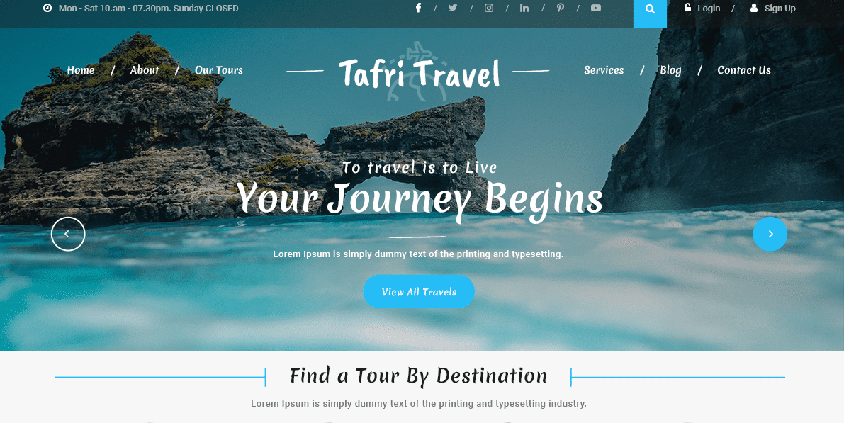 Travel WordPress Themes