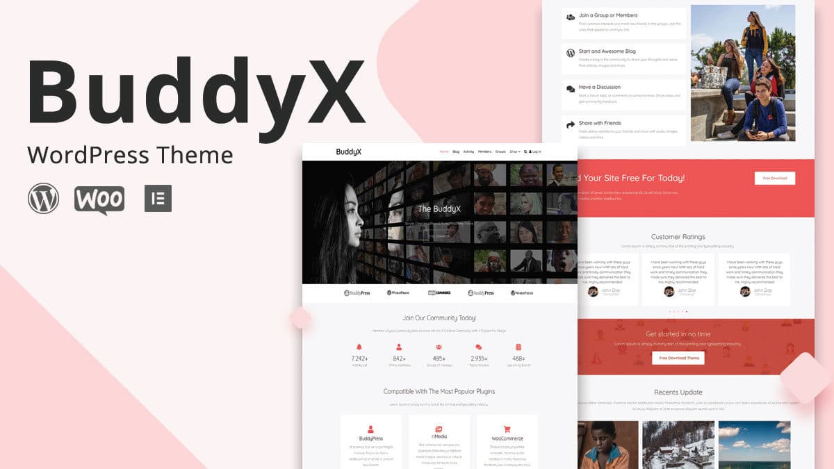 BuddyX Community Theme Review