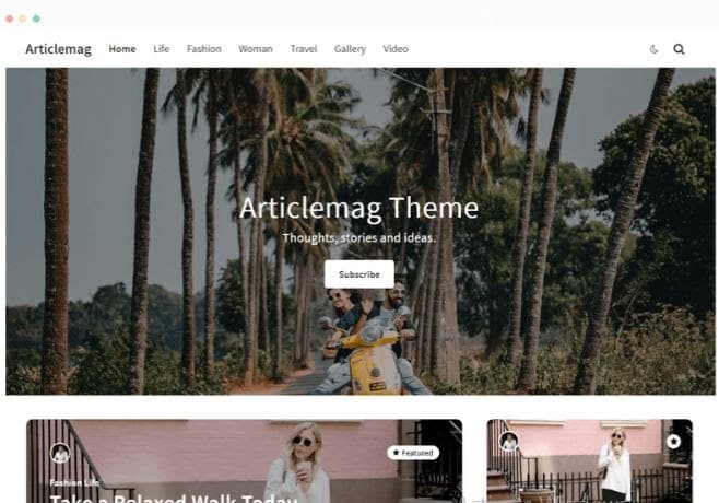 Articlemag simple wordpress themes