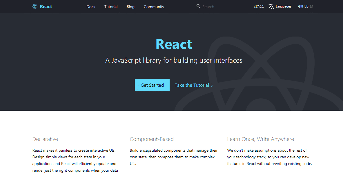 React