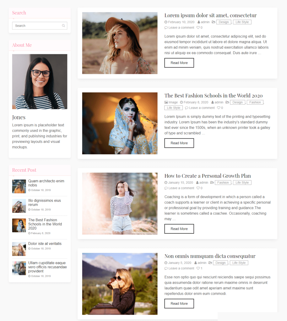 small listing blog