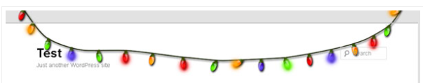 Add Christmas Lights to Website 