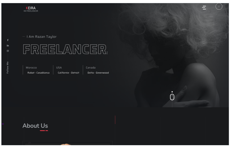 template for freelancer portfolio