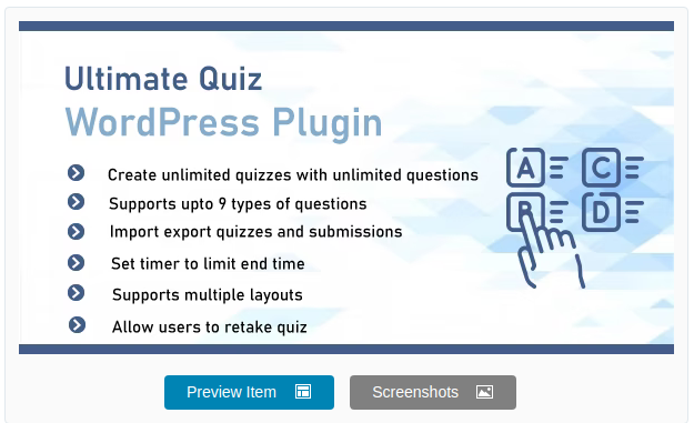 unlimited quizzes for WordPress