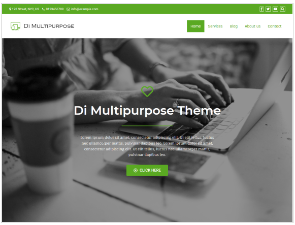 digital portfolio theme 