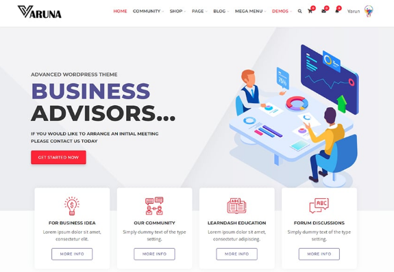 WordPress themes for business 