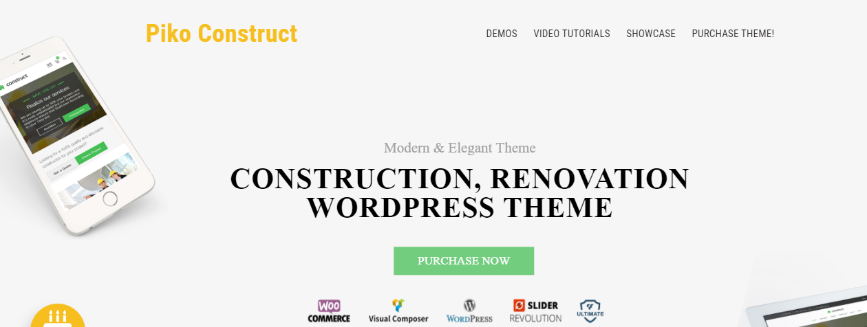 Piko Construct- WordPress Construction Themes