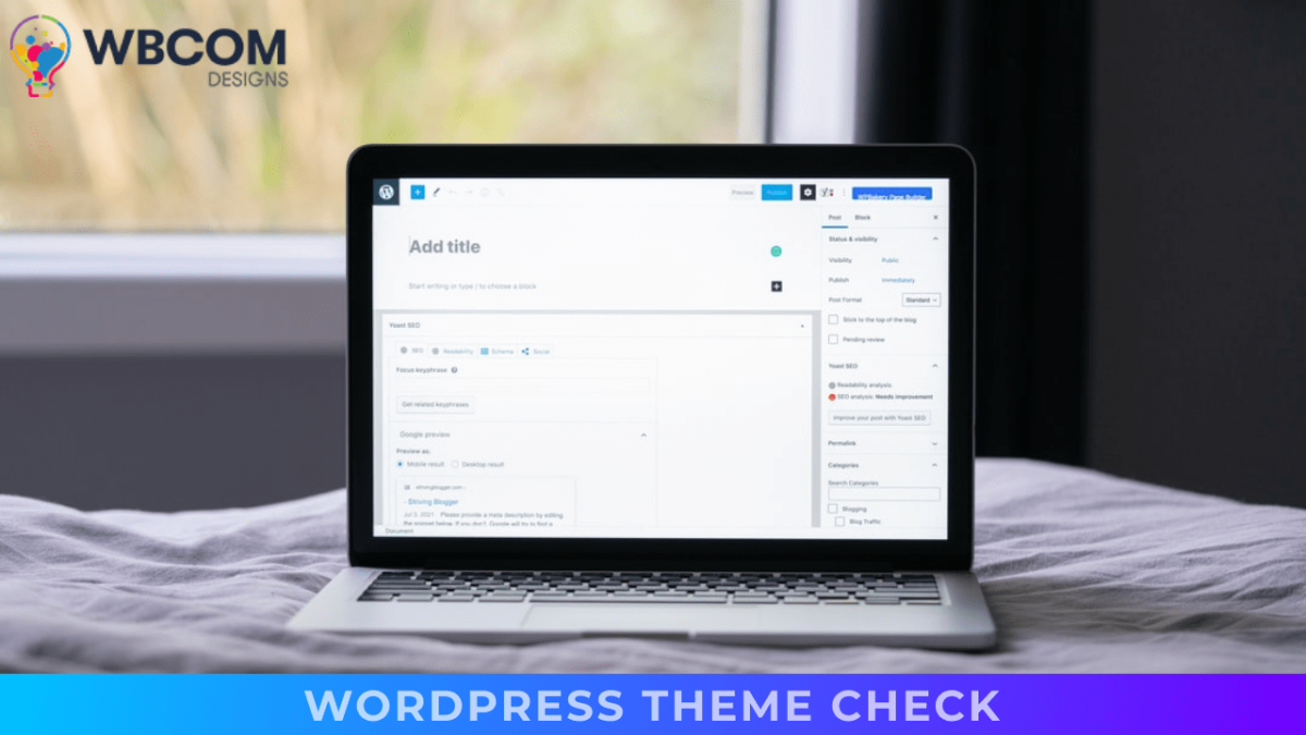 WordPress theme check